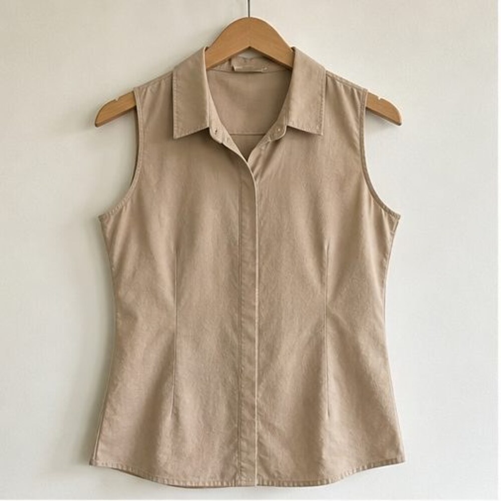 Sand Tie Neck Blouse